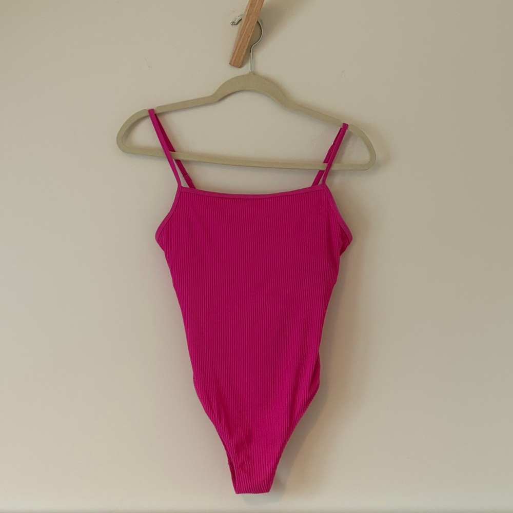 Pink bathing suit